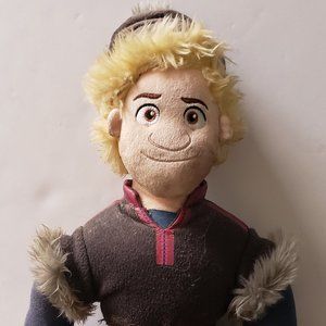 Disney Store Frozen Kristoff Boy 21" Plush Stuffed Doll Toy Blonde Authentic